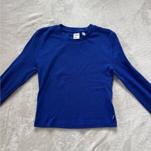 Aritzia TNA Blue Long Sleeve Top